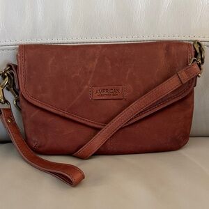 American Leather Co. Brown leather Crossbody Bag